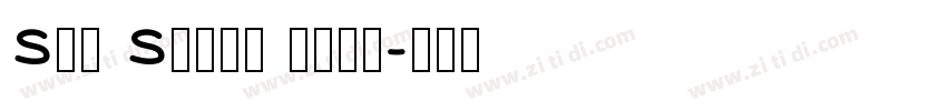 San Serif bold字体转换